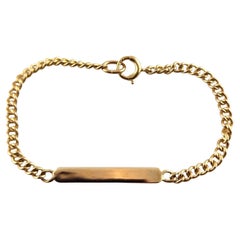 Vintage Tiffany & Co 14 Karat Yellow Gold Child's ID Bracelet #19184