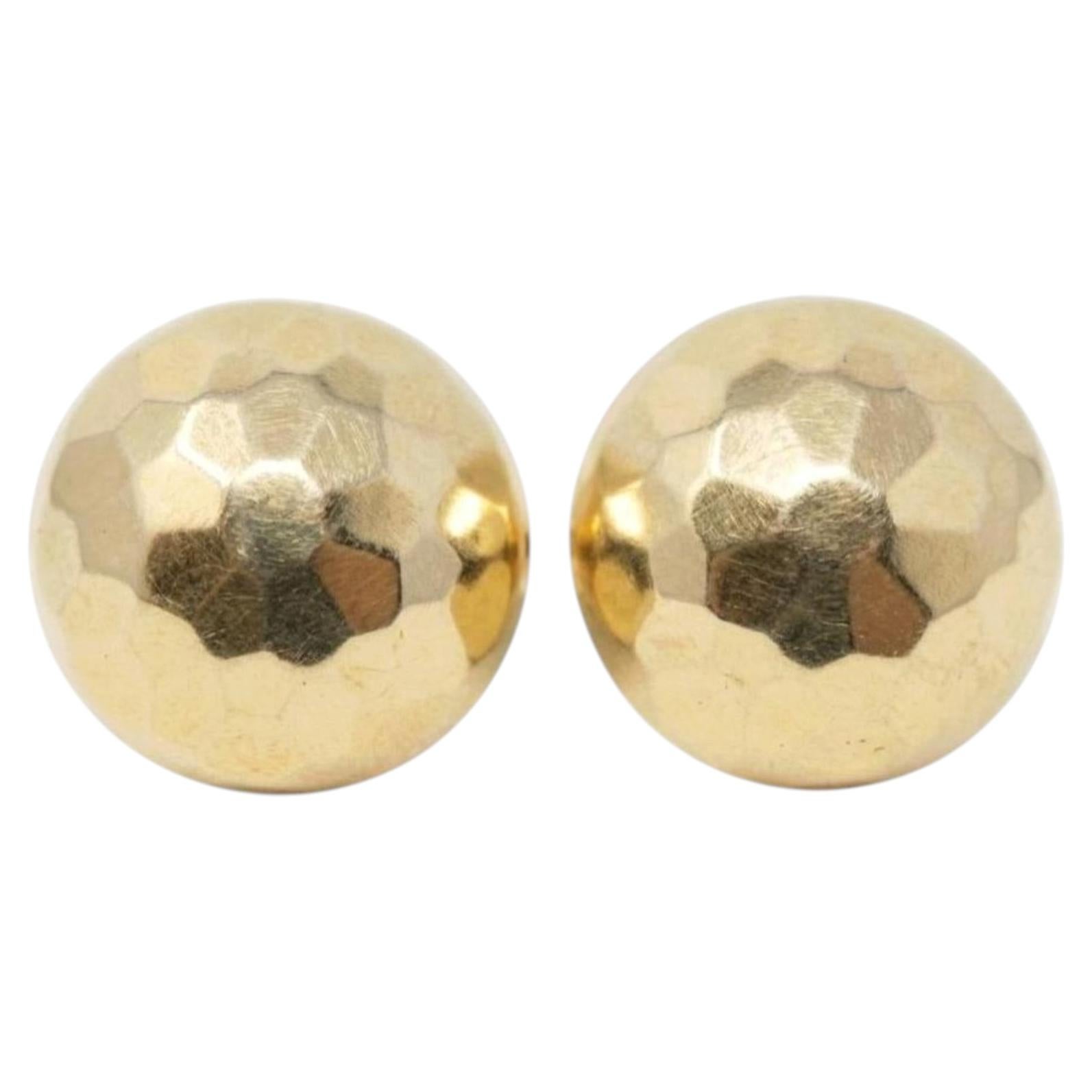 Pendientes vintage de oro amarillo de 14 quilates Tiffany & Co.