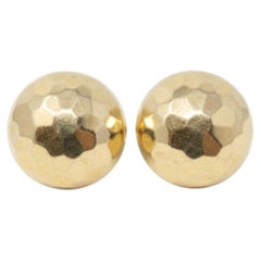 Vintage Tiffany & Co. 14 Karat Yellow Gold Stud Earrings