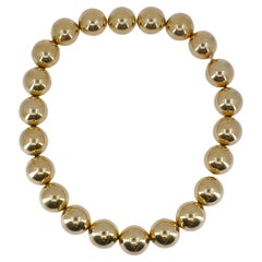 Vintage Tiffany & Co. 14k Gold Bead Necklace