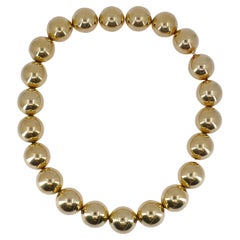 Retro Tiffany & Co. 14k Gold Bead Necklace