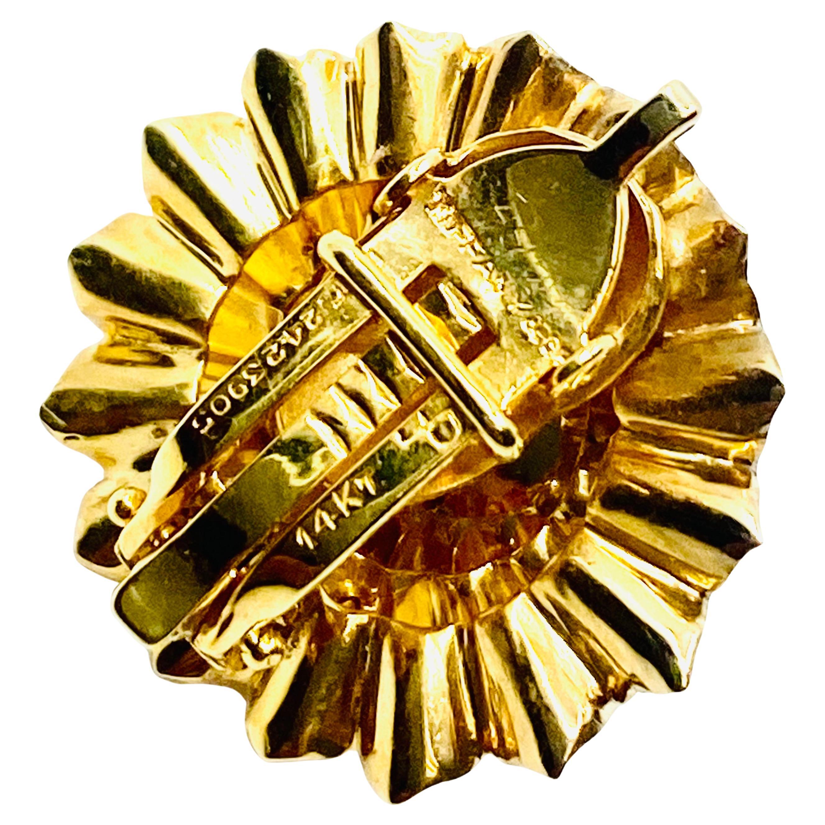 Vintage Tiffany & Co. 14k Gold Saphir-Diamant-Set, Vintage im Angebot 14