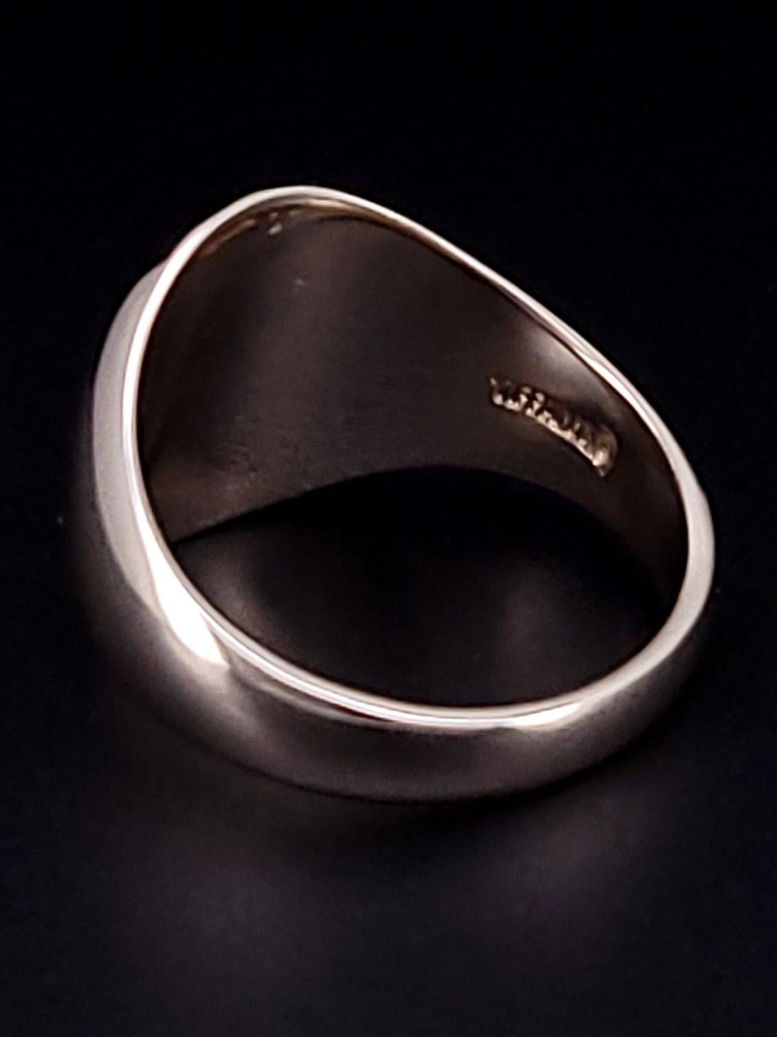 Women's Vintage Tiffany & Co. 14K Gold  Signet Ring Size 6 For Sale