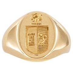 Vintage Tiffany & Co. in oro 14K  Anello con sigillo misura 6