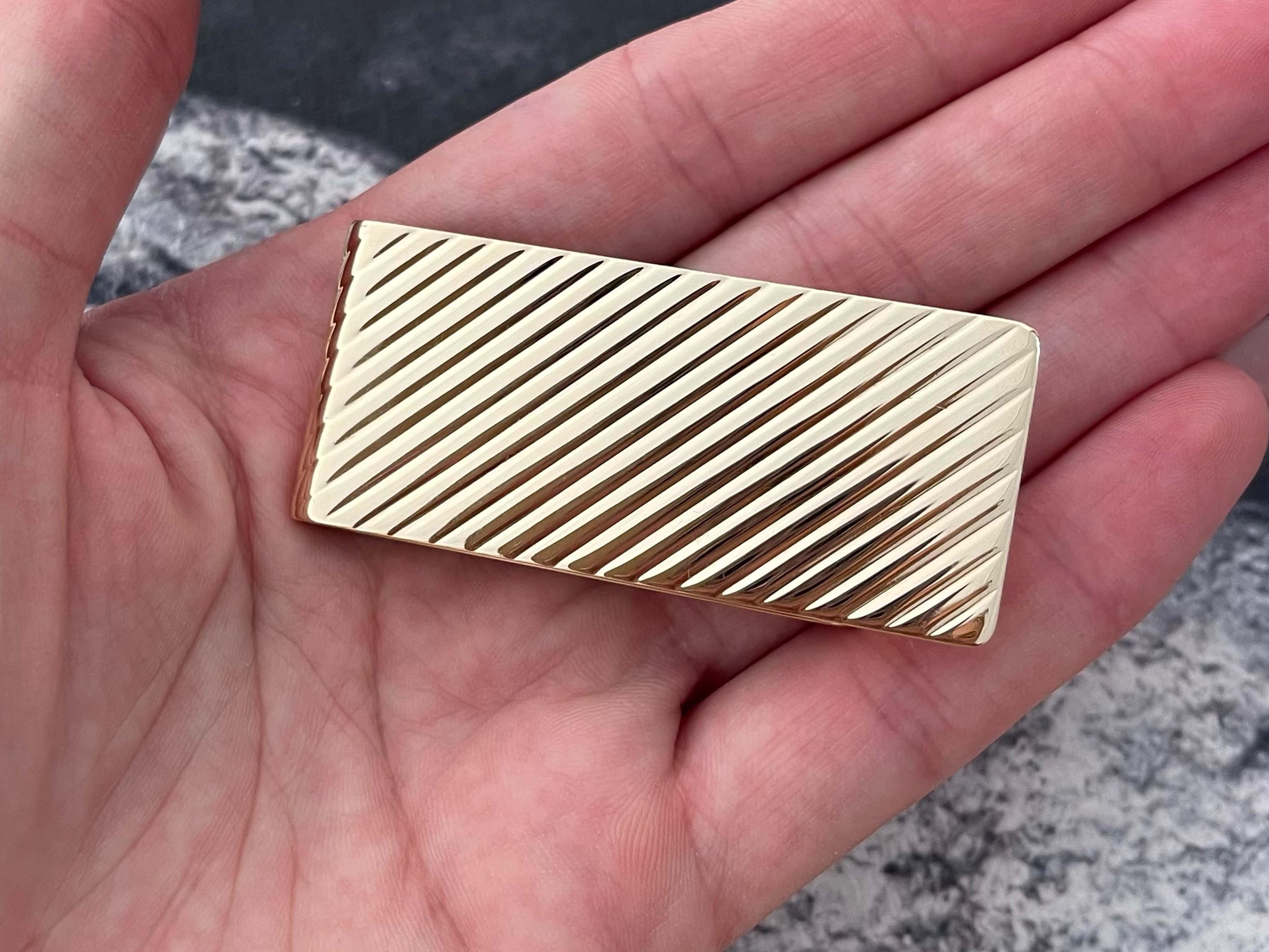 solid gold money clip