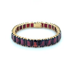 Vintage Tiffany & Co., 14K Yellow Gold and Garnet Bracelet
