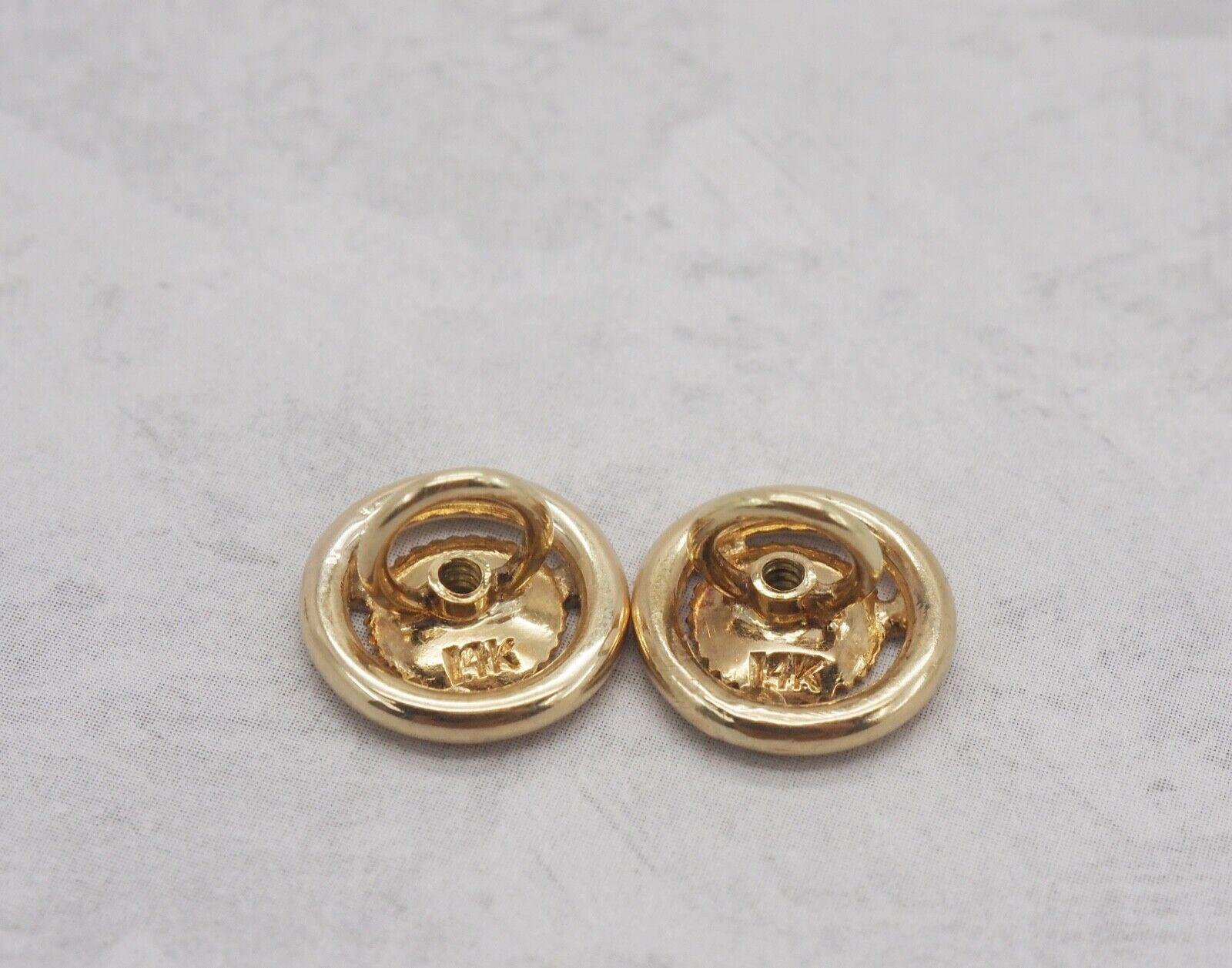 Vintage Tiffany & Co. 14k Gelbgold Aquamarin- und Rubin-Ohrringe, 13,7 g, Vintage im Angebot 2