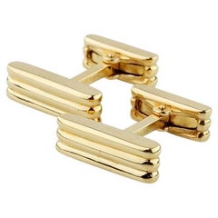 Vintage Tiffany & Co. 14k Yellow Gold Bar Cufflinks