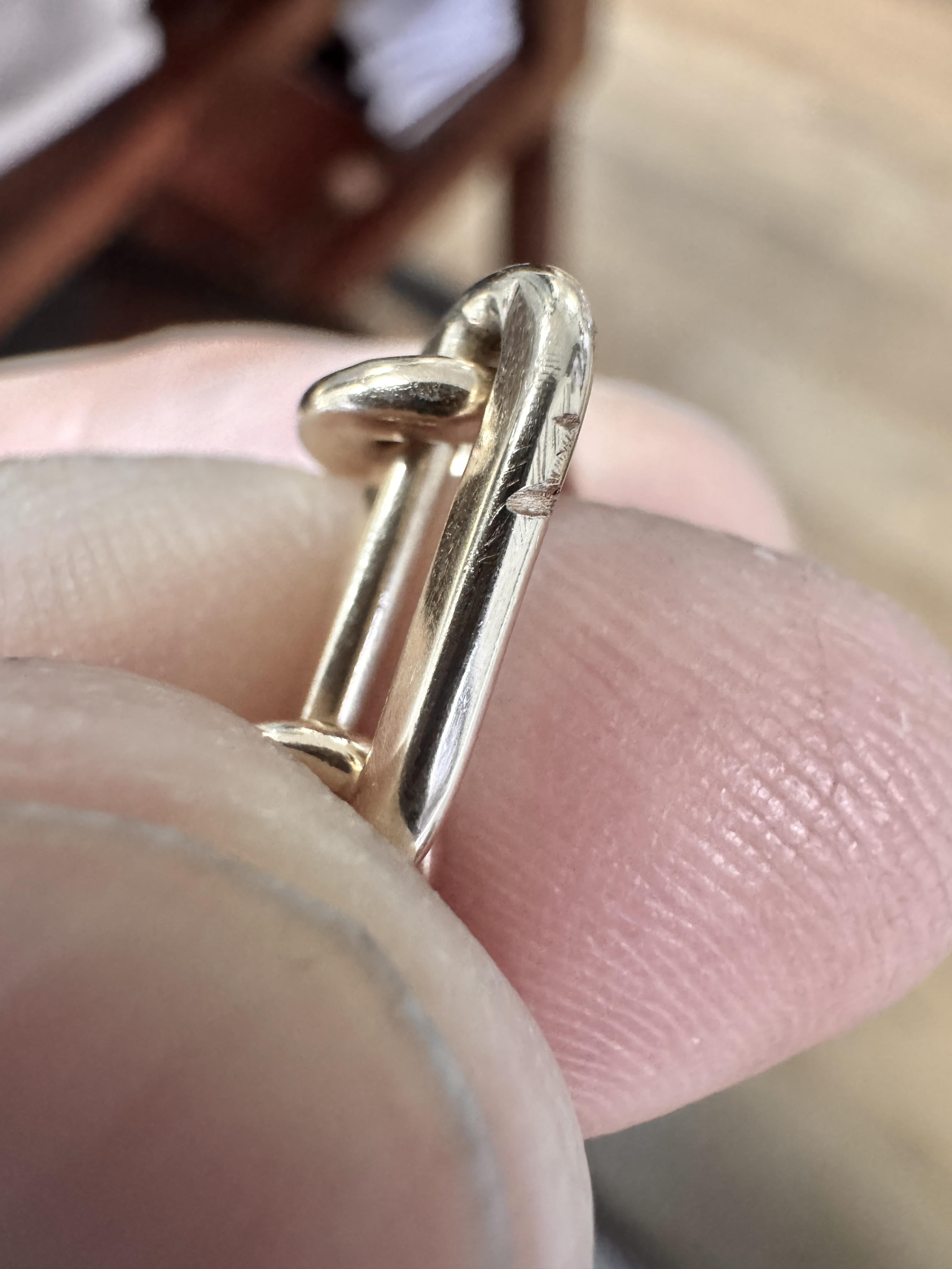Vintage Tiffany & Co. 14K Yellow Gold Paper Clip Chain Necklace 36