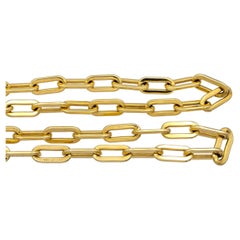 Vintage Tiffany & Co. 14K Gelbgold Papier-Clip-Halskette Halskette 36" 1960er Jahre