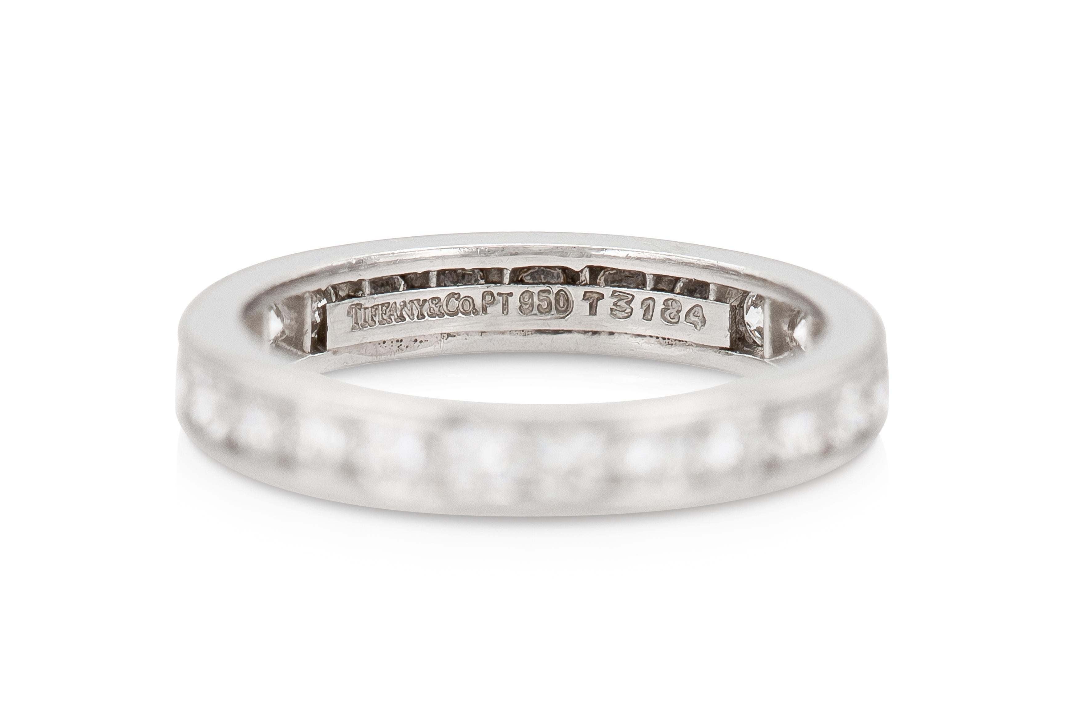 Vintage Tiffany & Co. 1.50 Karat Rundschliff Diamant Eternity Band Damen im Angebot