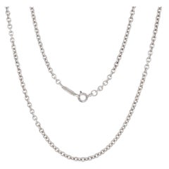 Vintage Tiffany & Co. 16-Inch Sterling Silver Round Chain Choker Necklace