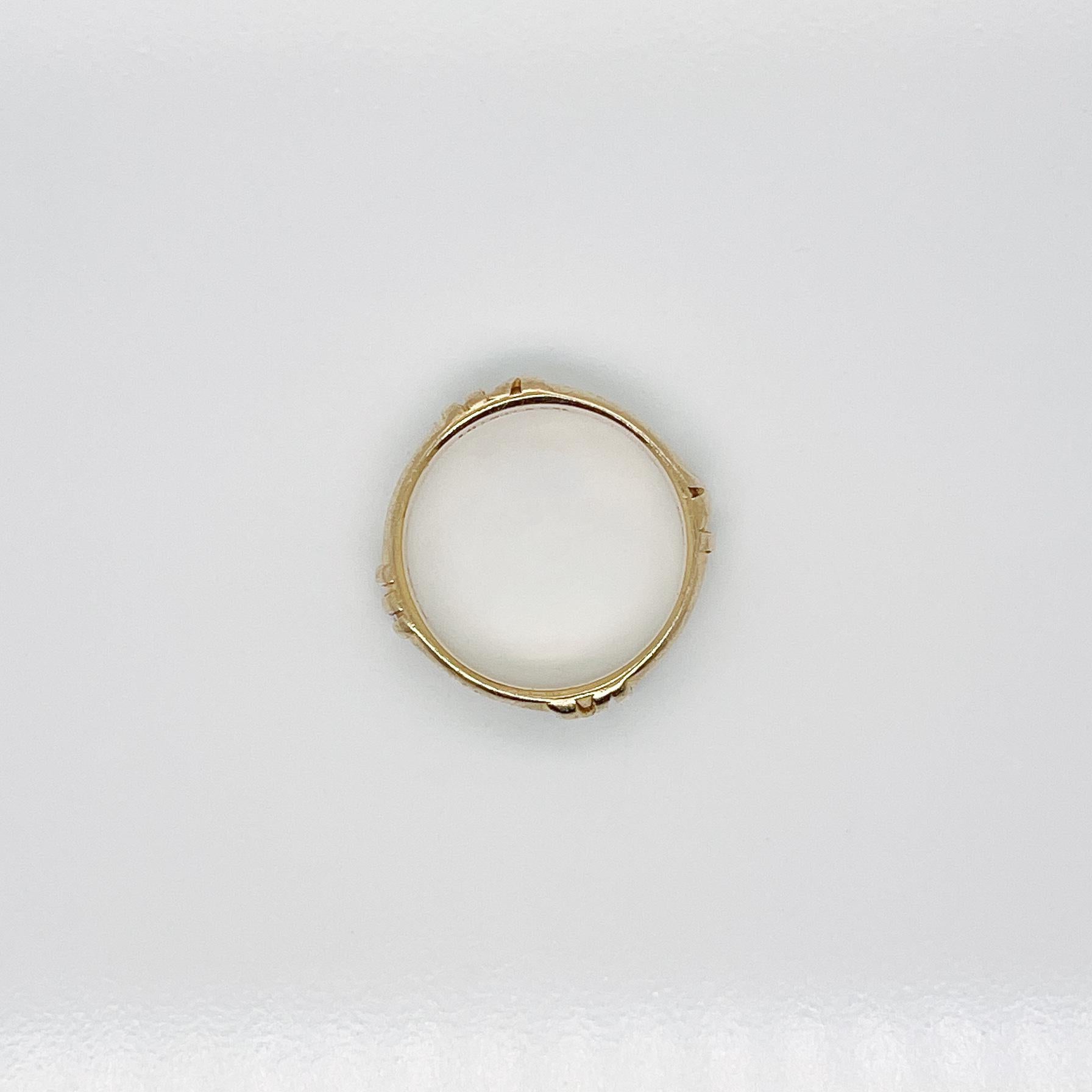 Vintage Tiffany & Co. Atlas-Ring aus 18 Karat Gold, 1990er Jahre im Angebot 5