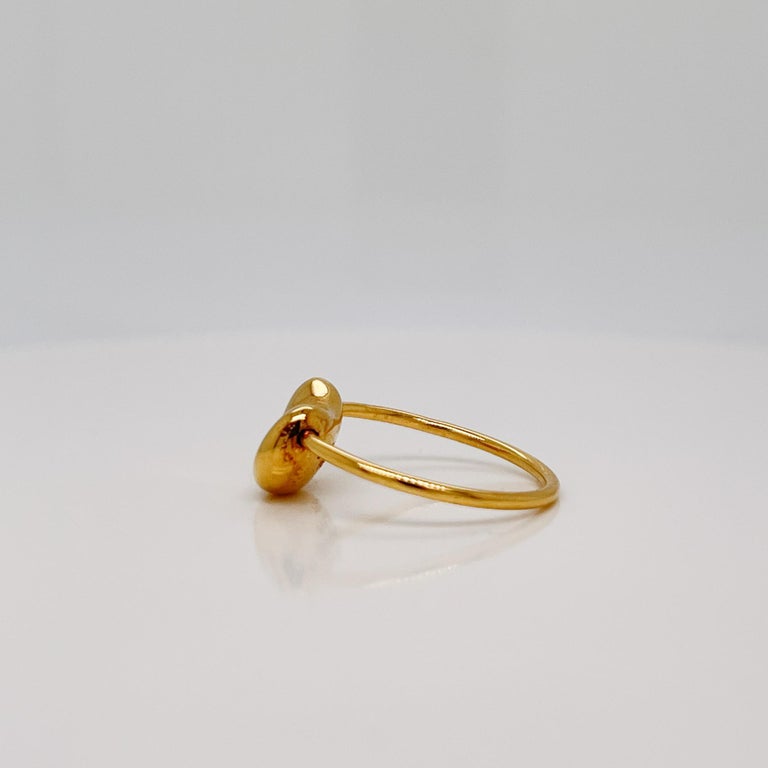 Modern Vintage Tiffany & Co. 18 Karat Gold Elsa Peretti 'Bean' Ring For Sale