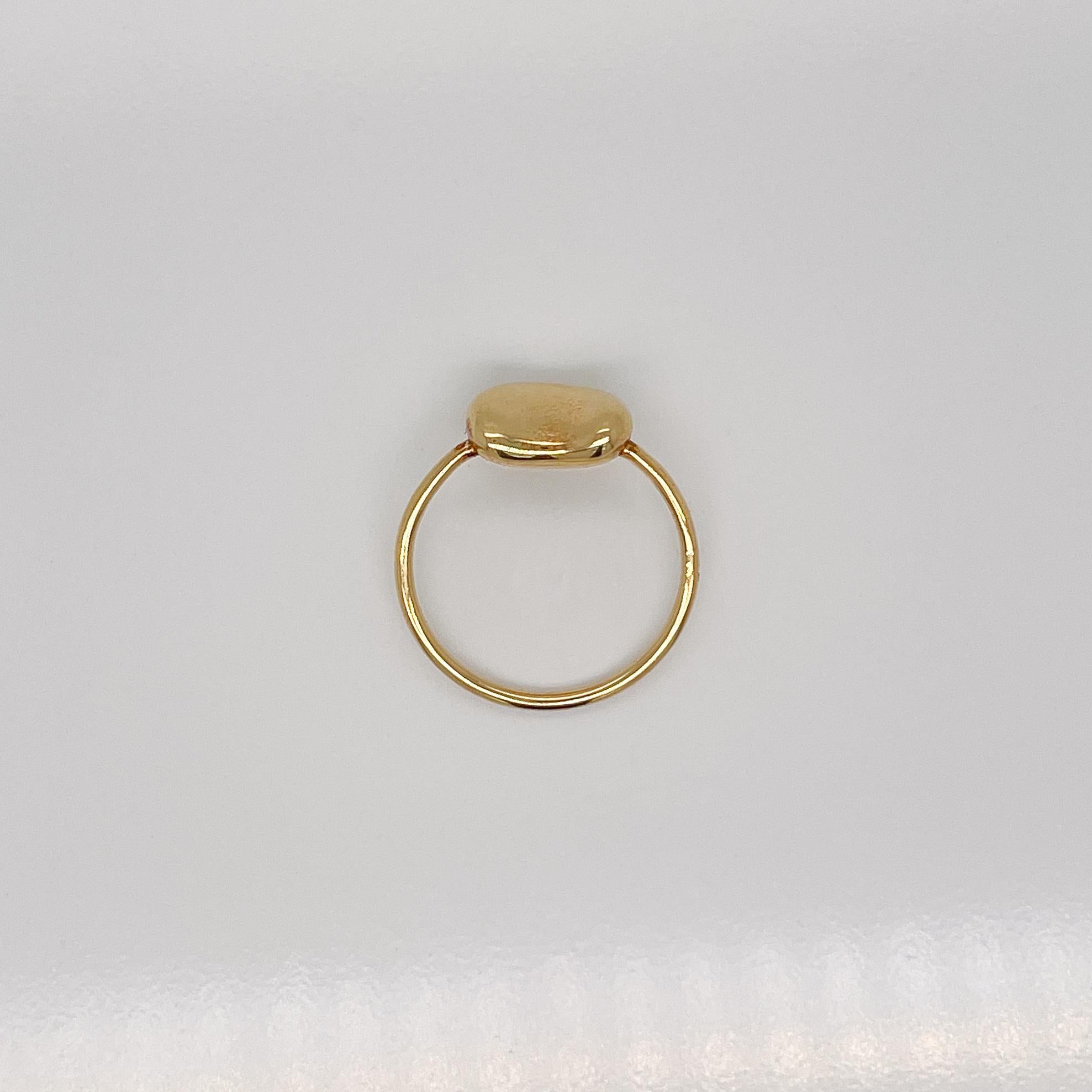 Women's Vintage Tiffany & Co. 18 Karat Gold Elsa Peretti 'Bean' Ring