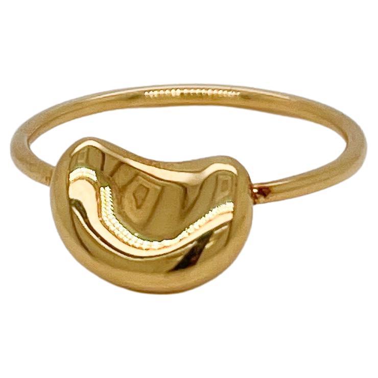 Vintage Tiffany & Co. 18 Karat Gold Elsa Peretti 'Bean' Ring