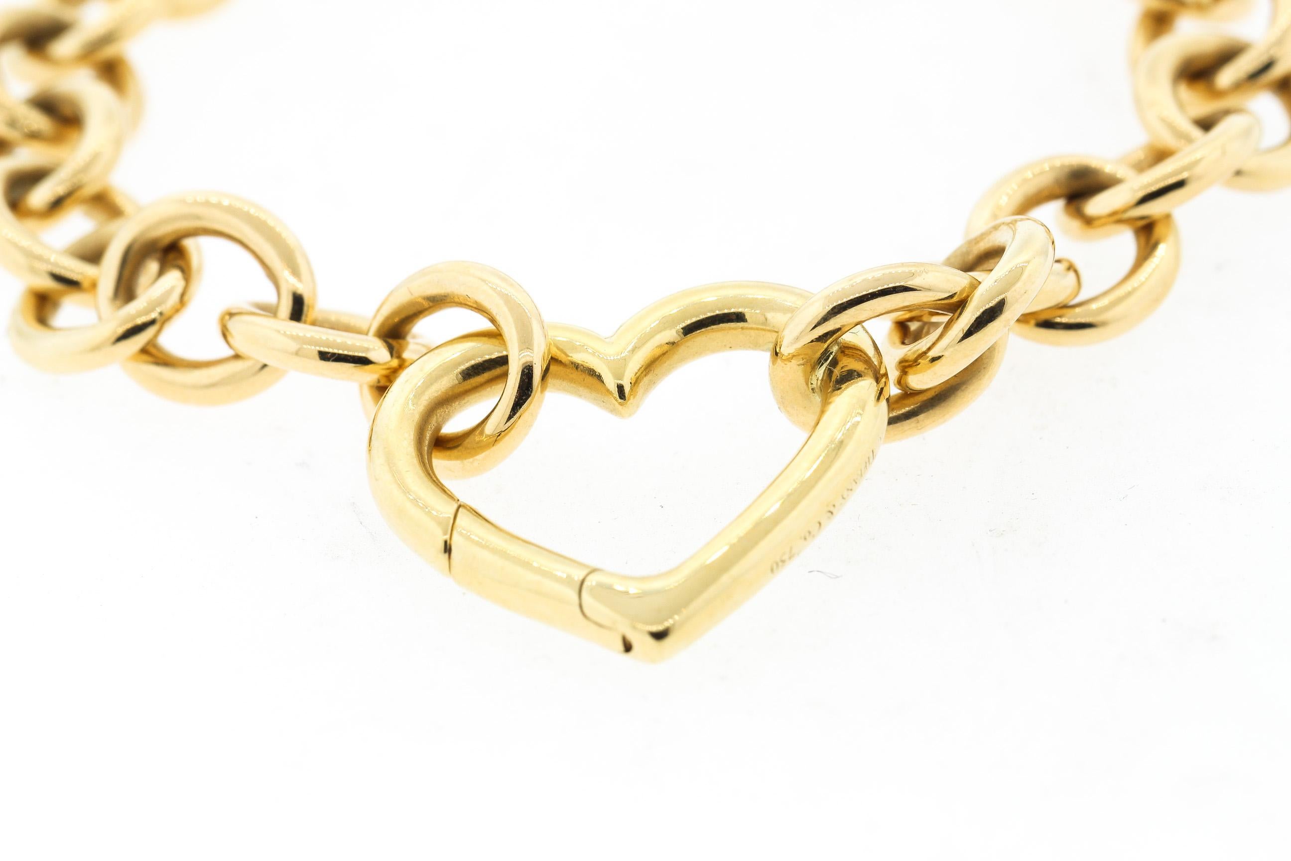 tiffany heart clasp bracelet