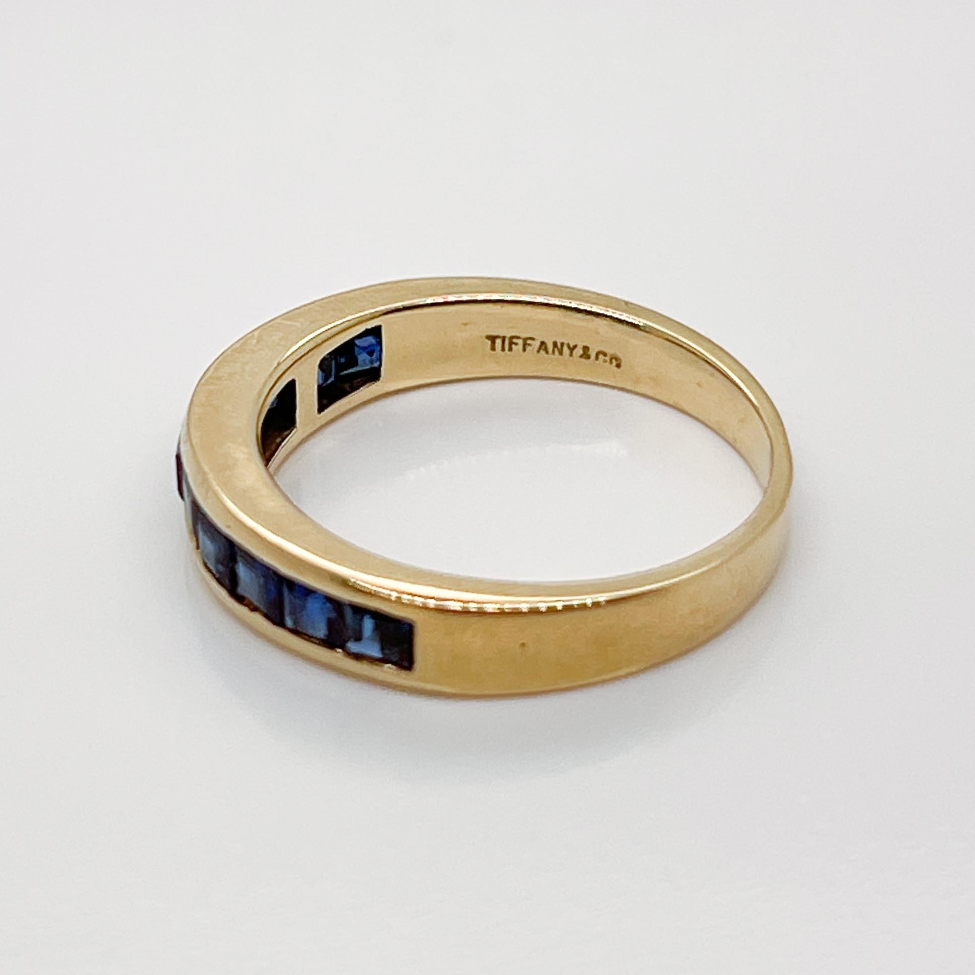 18 Karat Gold & Saphir Ring von Tiffany & Co.  im Angebot 7