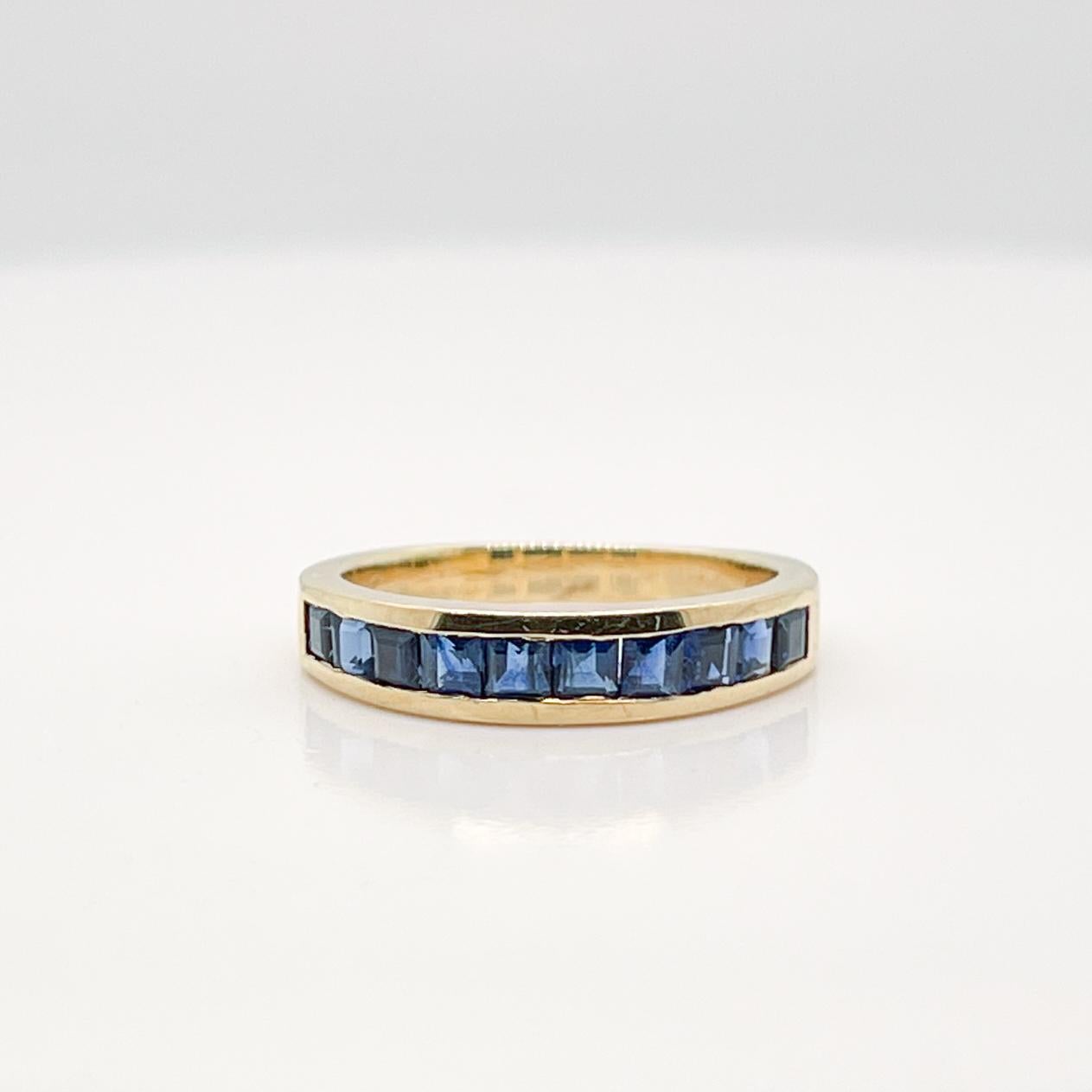 18 Karat Gold & Saphir Ring von Tiffany & Co.  (Retro) im Angebot