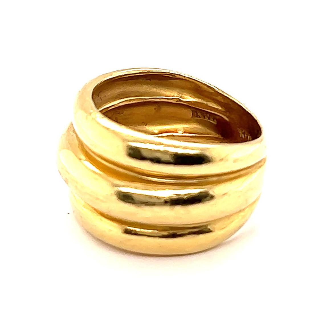 gold thick band ring