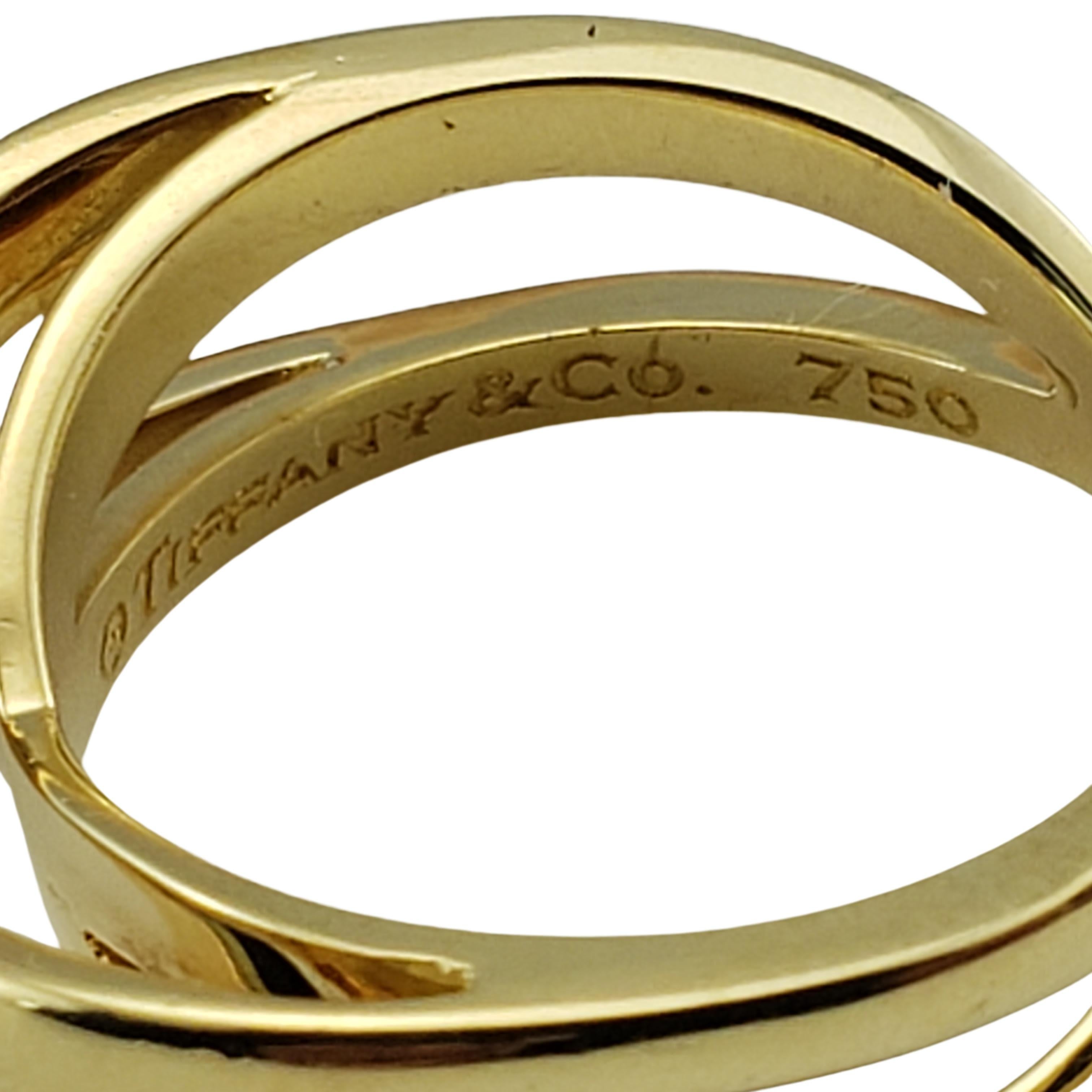 Women's Vintage Tiffany & Co. 18 Karat Yellow Gold Crisscross Ring