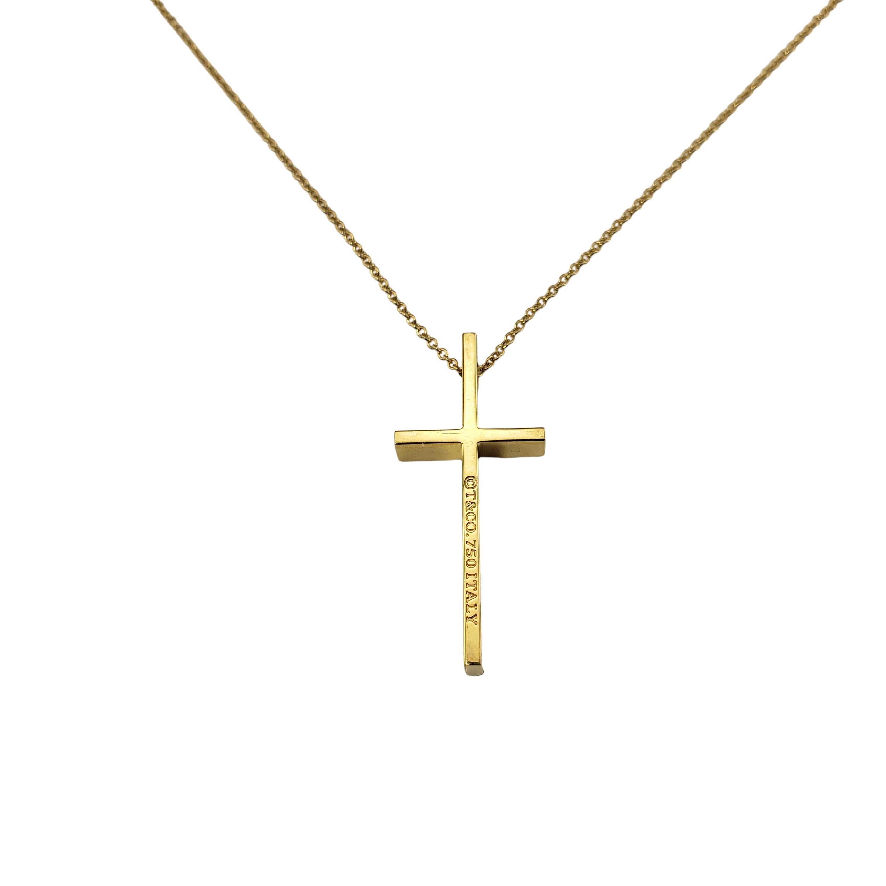 tiffany's gold cross necklace