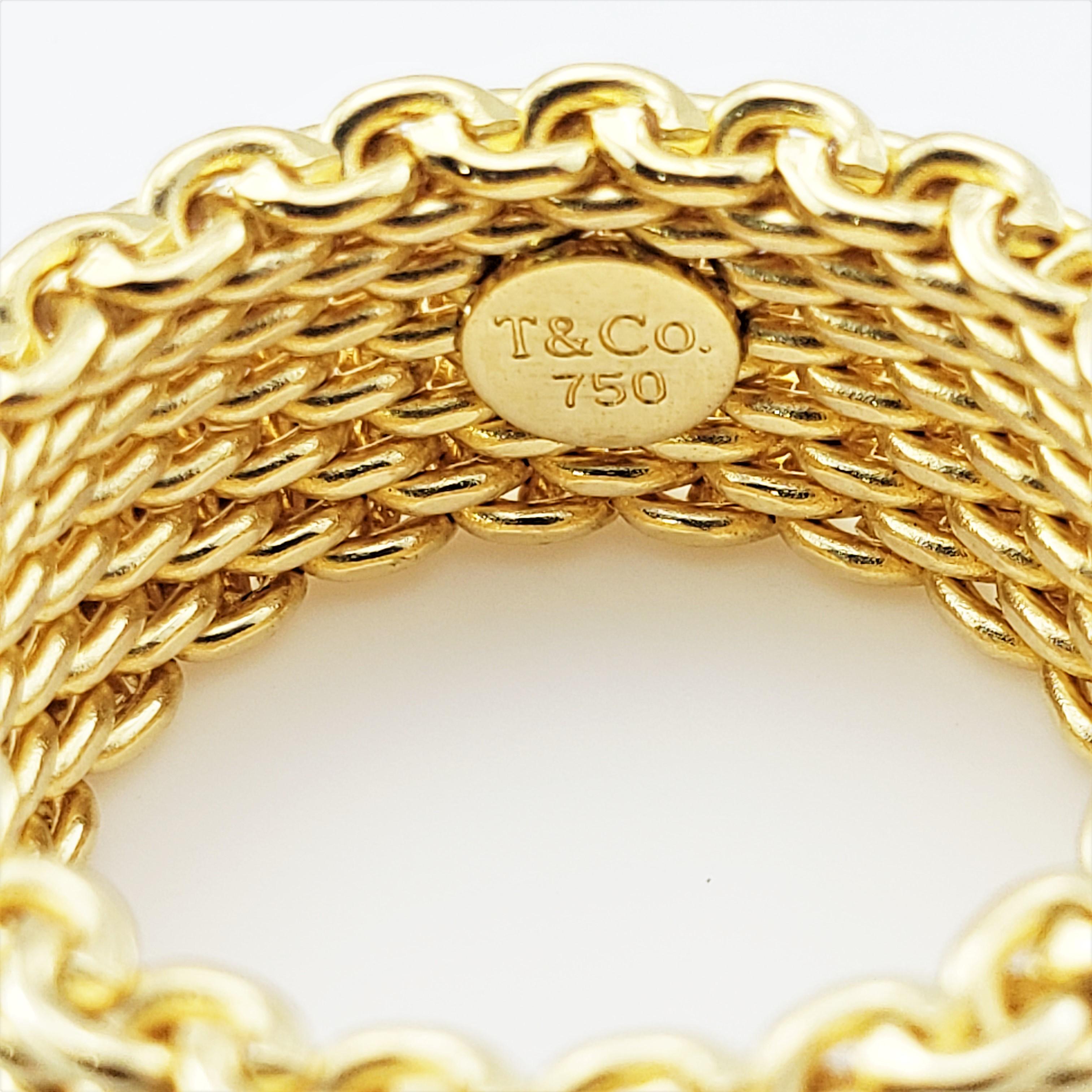 gold mesh ring tiffany