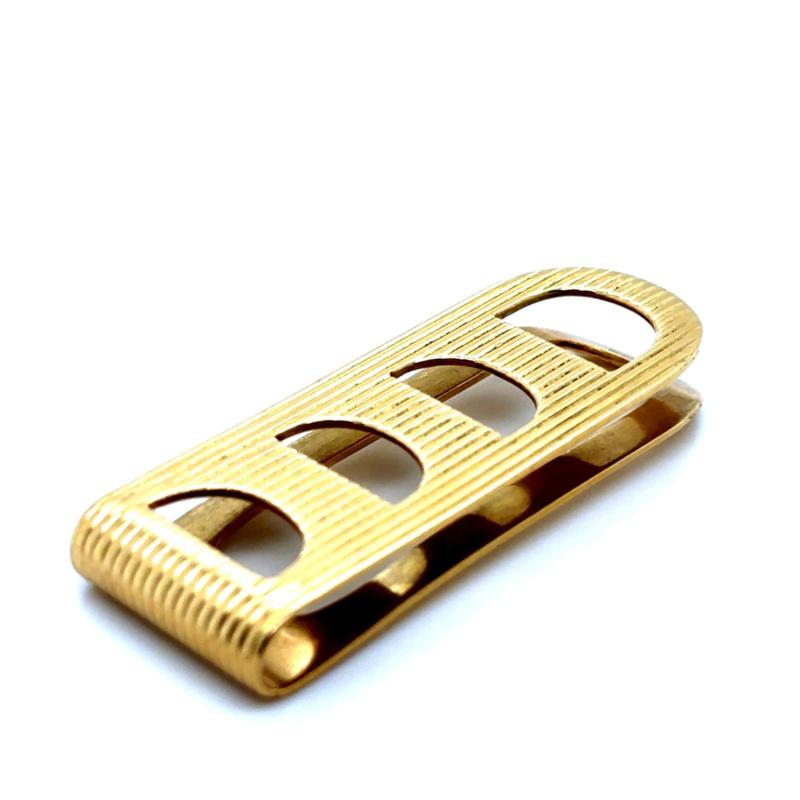 Vintage Tiffany & Co 18 Karat Gelbgold Geldklammer, Vintage, um 1980 (Retro) im Angebot