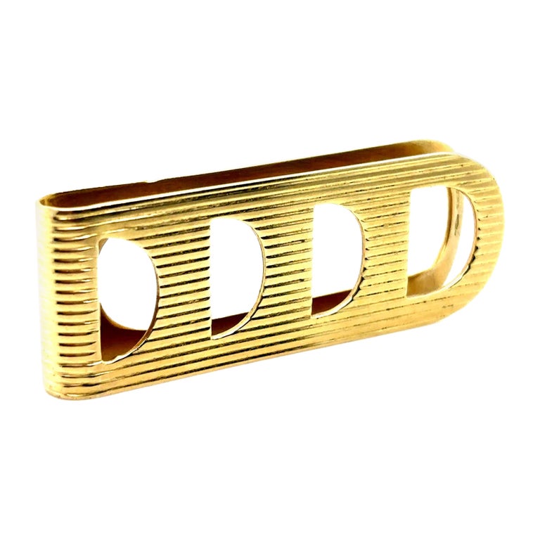 Fermasoldi vintage Tiffany and in oro giallo 18 carati, circa