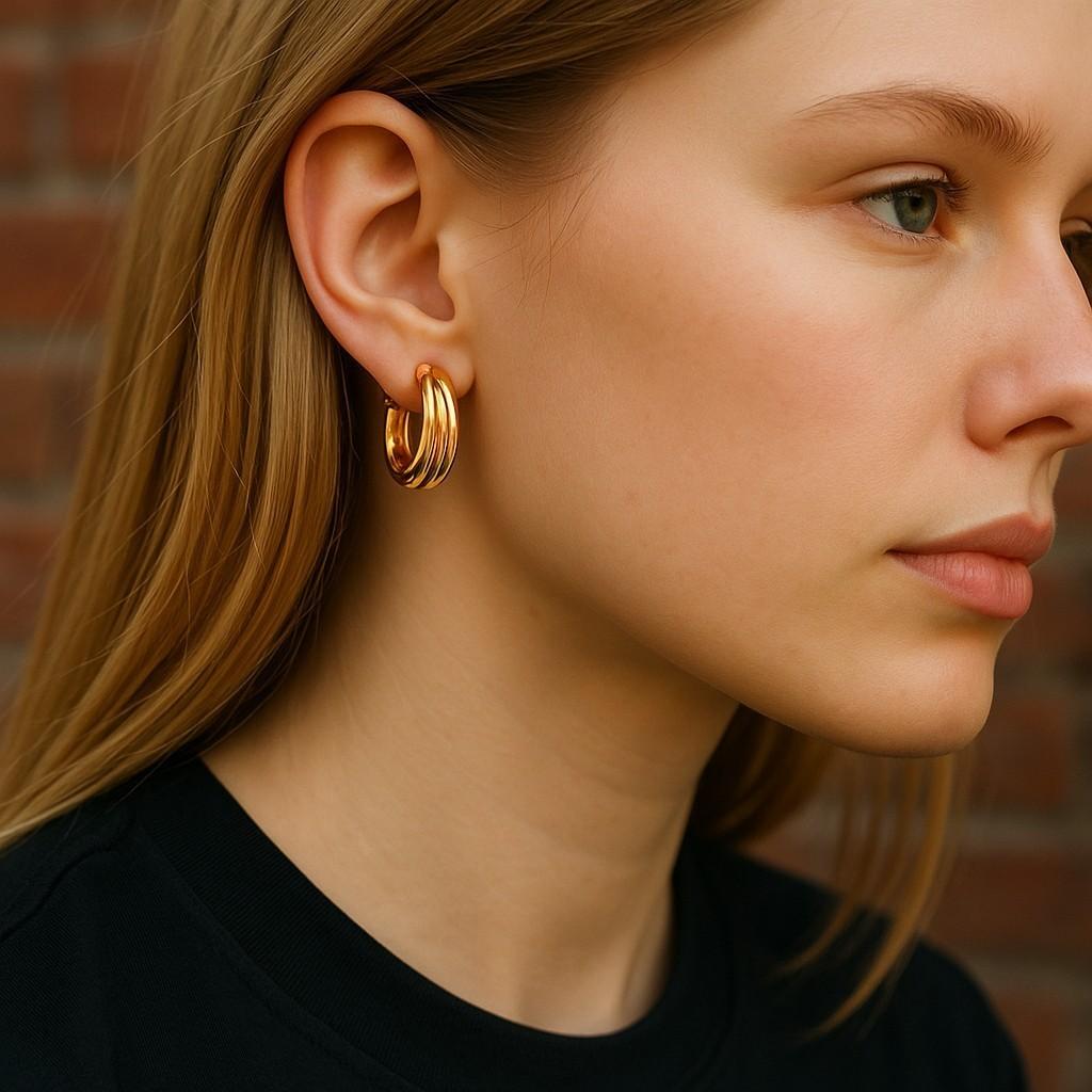 tiffany hoop earrings gold