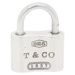 Used Tiffany & Co. 1837 Sterling Silver Padlock or Lock Charm / Pendant