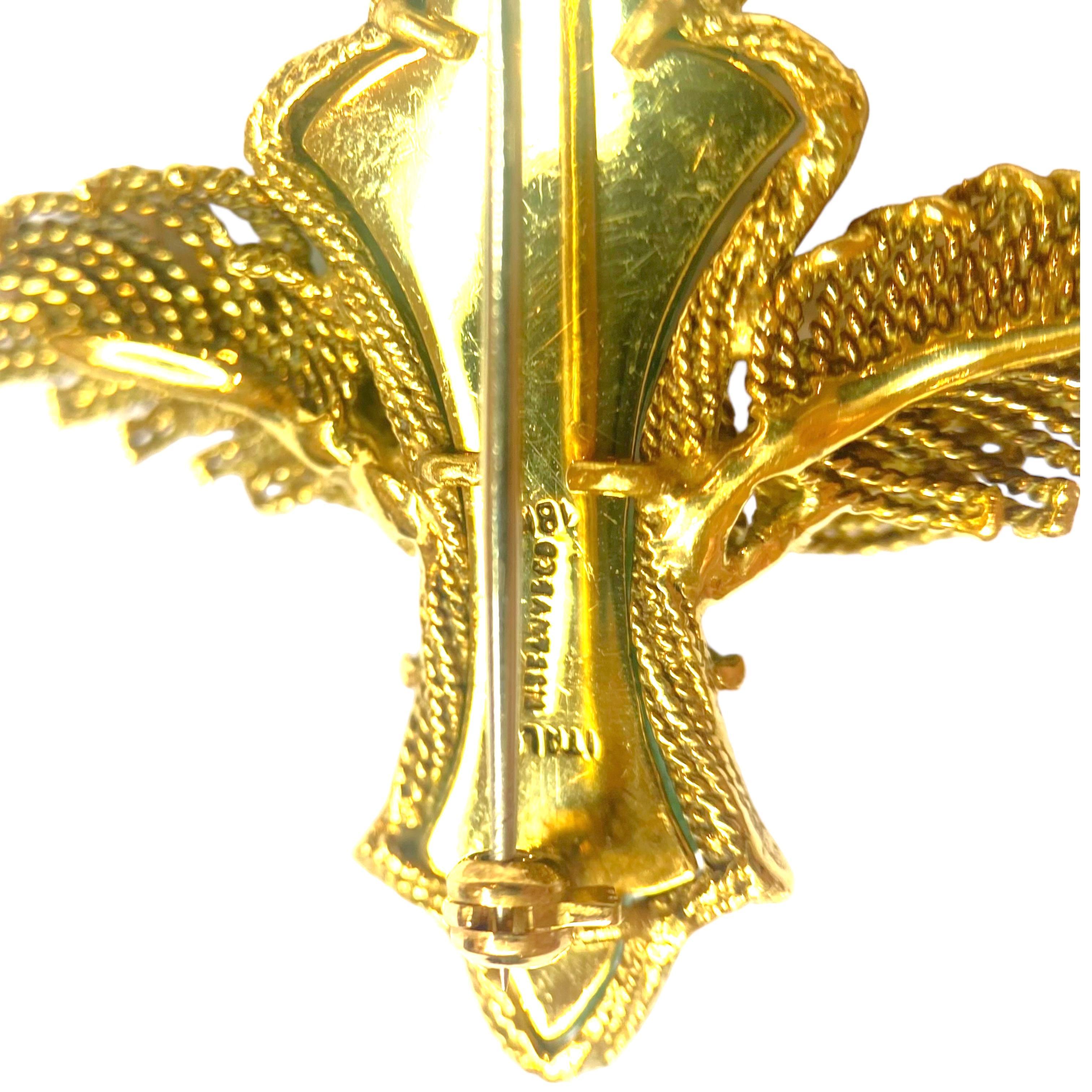 Vintage Tiffany & Co. 18K Aventurine Insect Brooch For Sale 1