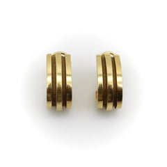 Vintage Tiffany & Co. 18K Gold Atlas Hoop Earrings