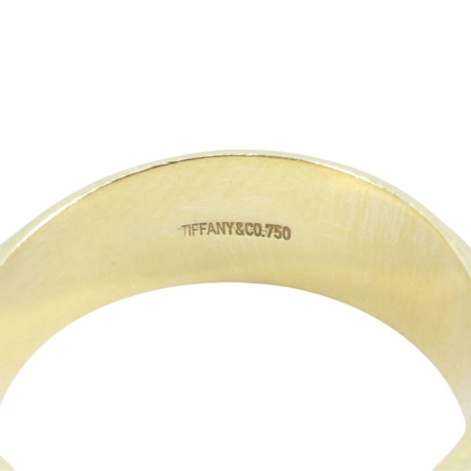 Vintage Tiffany & Co. 18k Gold Band Ring sz 9.75 For Sale 4