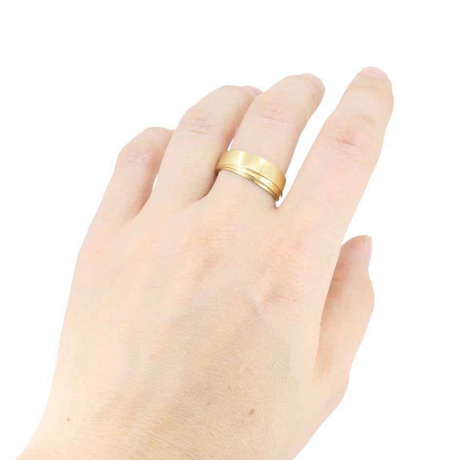 Vintage Tiffany & Co. 18k Gold Band Ring sz 9.75 For Sale 5