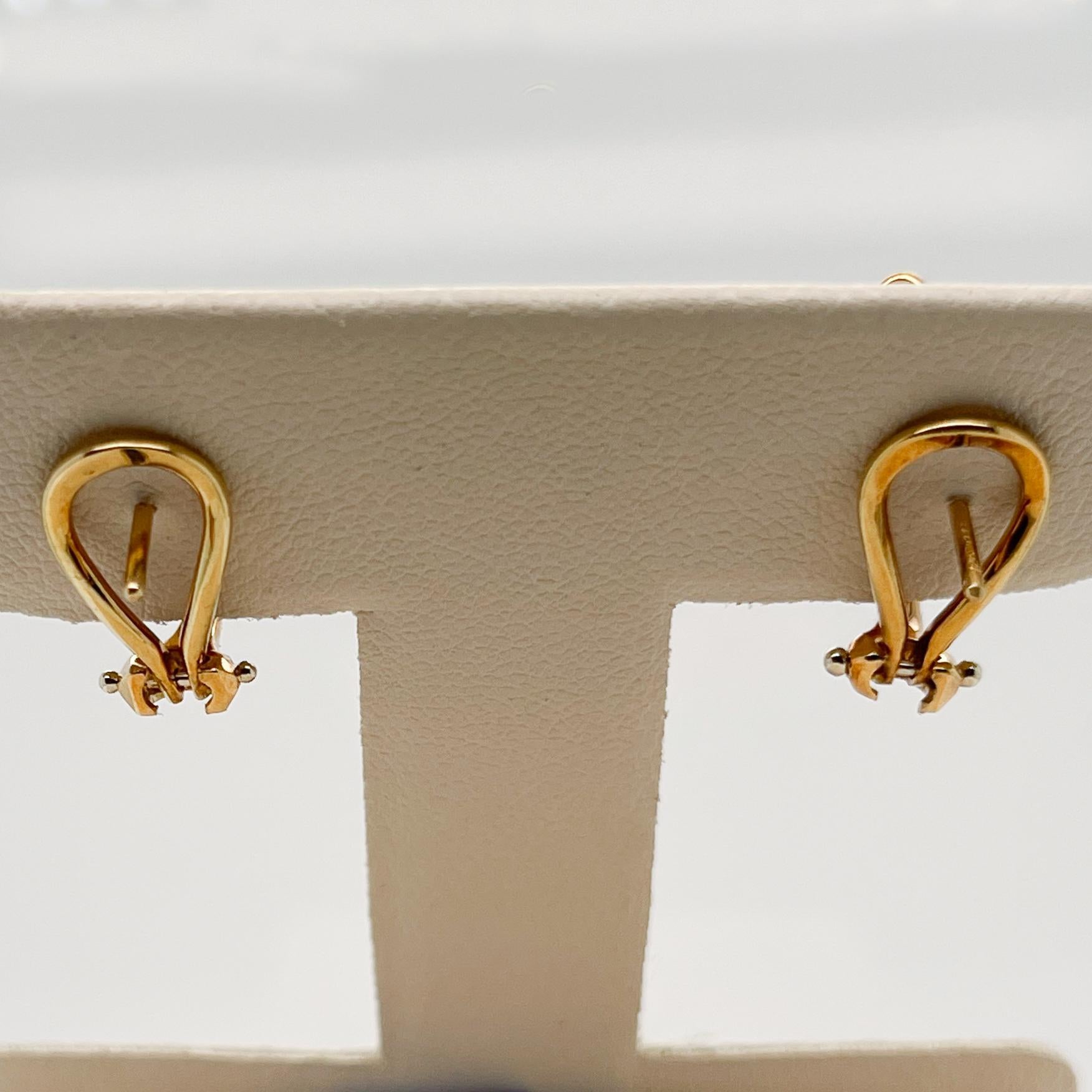 Vintage Tiffany & Co. 18K Gold Dogwood Flower Earrings 5