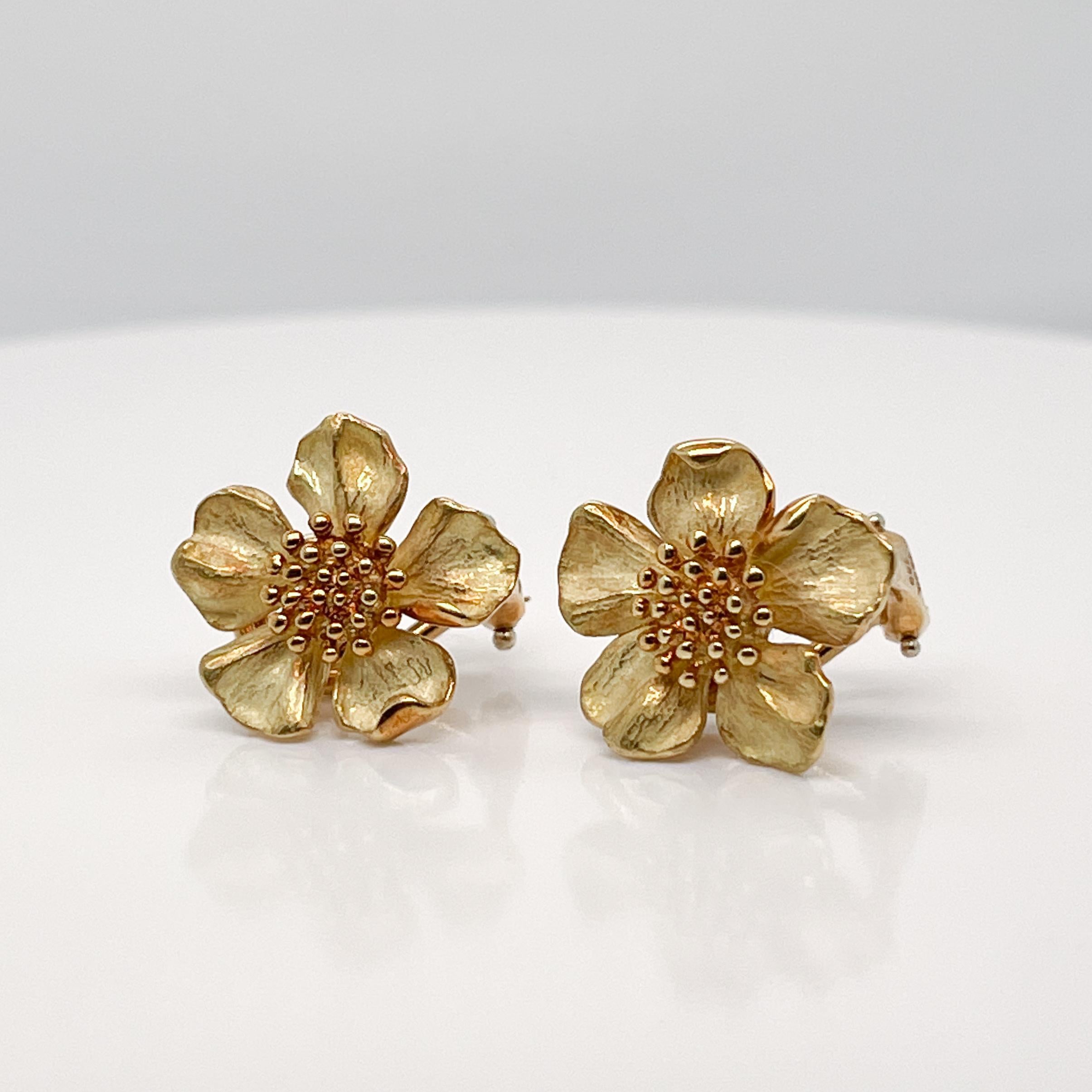tiffany dogwood earrings