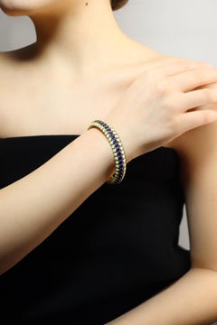 Vintage Tiffany & Co. 18K Gold Enamel Bracelet