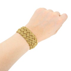 Vintage Tiffany & Co. 18k Gold Woven Mesh Braided Bracelet