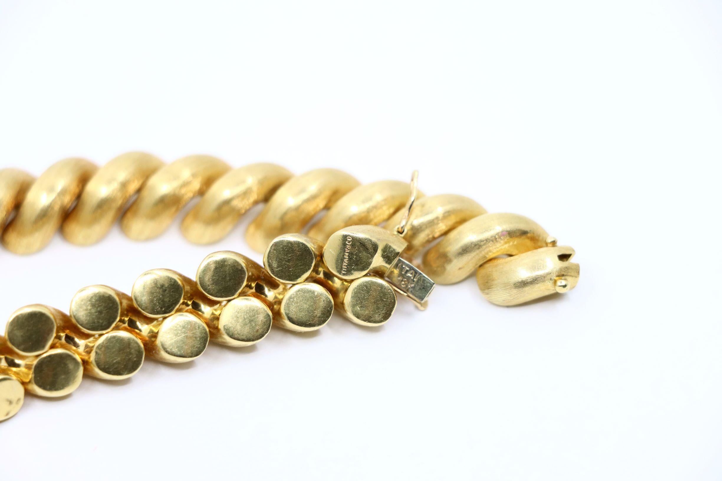 Vintage Tiffany & Co. Collana a catena San Marco in oro 18 carati in vendita 6