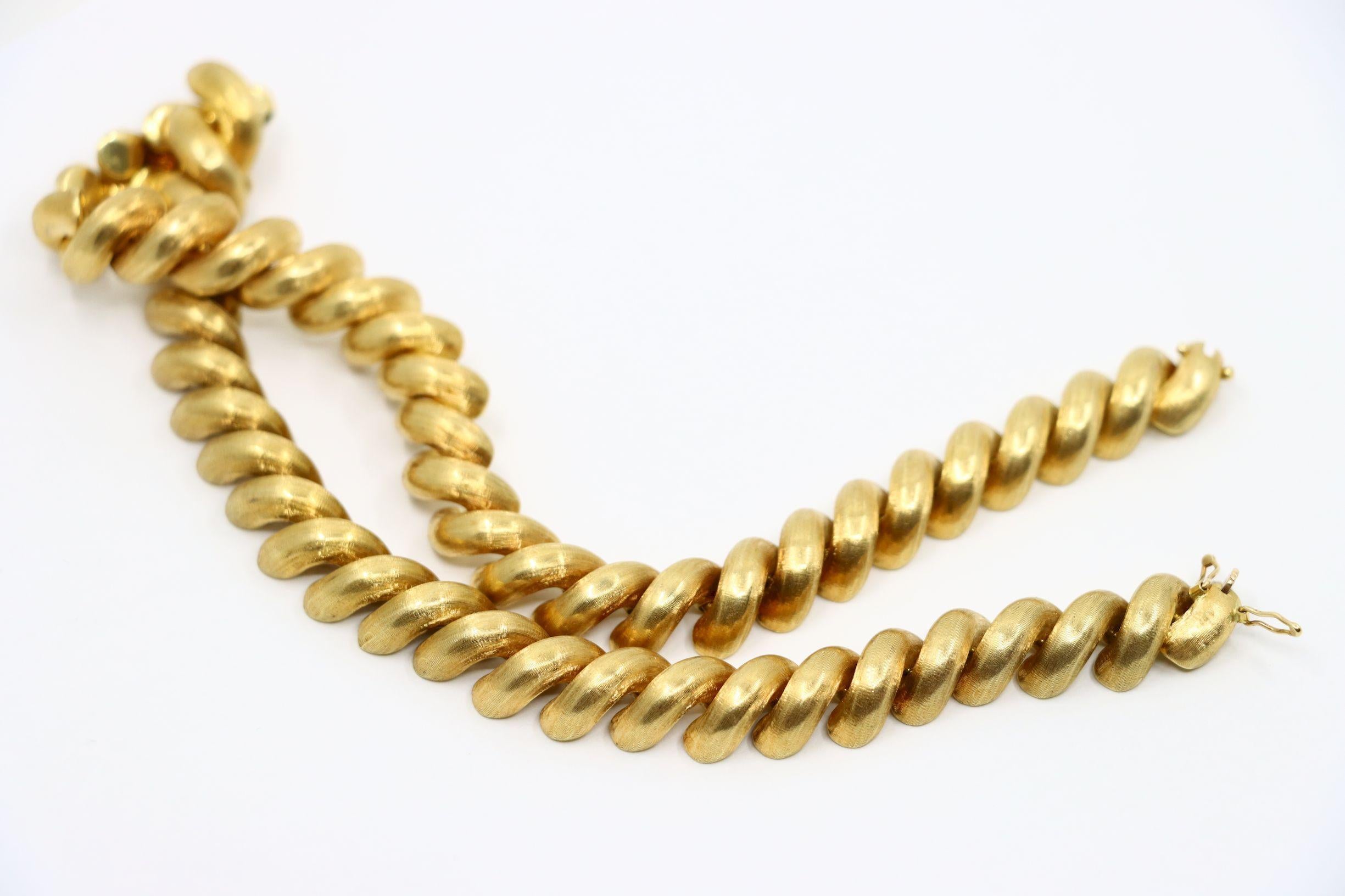 Vintage Tiffany & Co. Collana a catena San Marco in oro 18 carati in vendita 7
