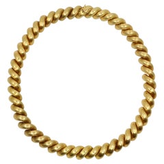 Collar vintage Tiffany & Co de cadena San Marco de oro de 18 quilates