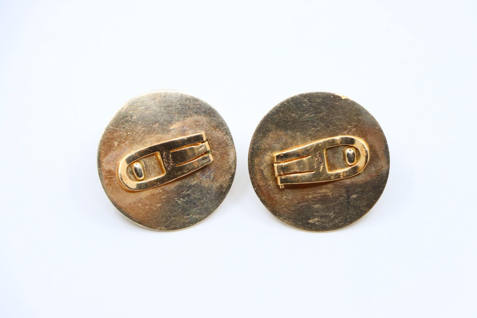 Vintage Tiffany & Co. 18K Gold Sapphire Pearl Earrings For Sale 7