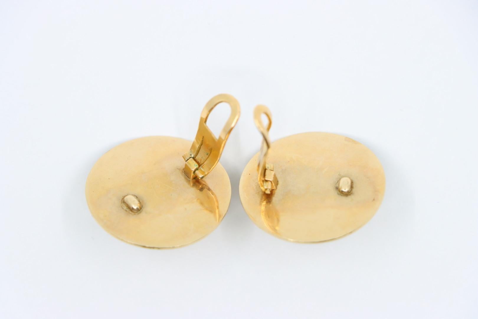 Vintage Tiffany & Co. 18K Gold Sapphire Pearl Earrings For Sale 3