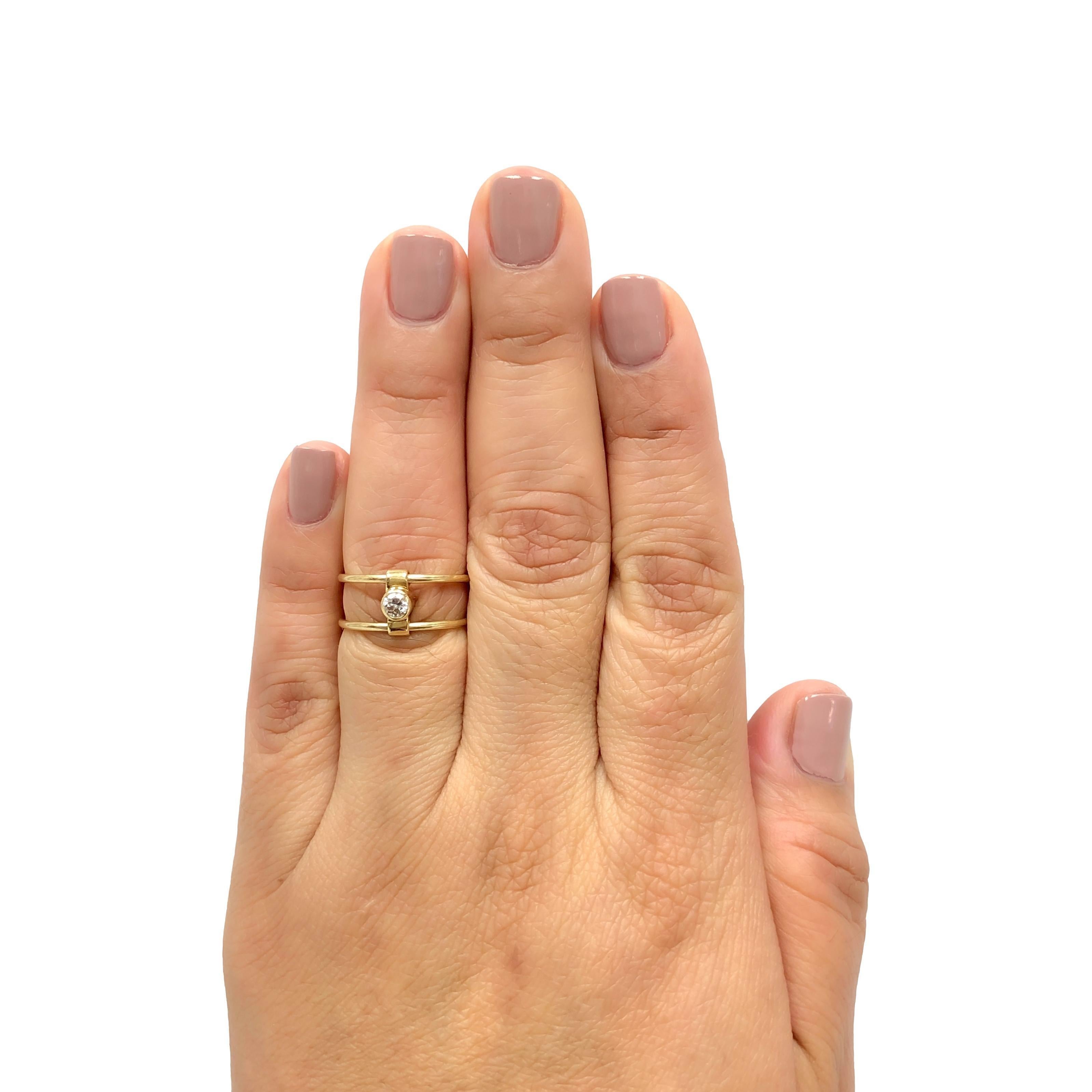 Vintage Tiffany & Co. 18K Reversible Elsa Peretti Ring Diamond Sapphire Size 6.5 3