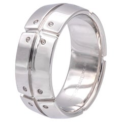 Vintage Tiffany
Co. 18K White Gold Stream America Men’s Ring – 8mm, Size 8.5