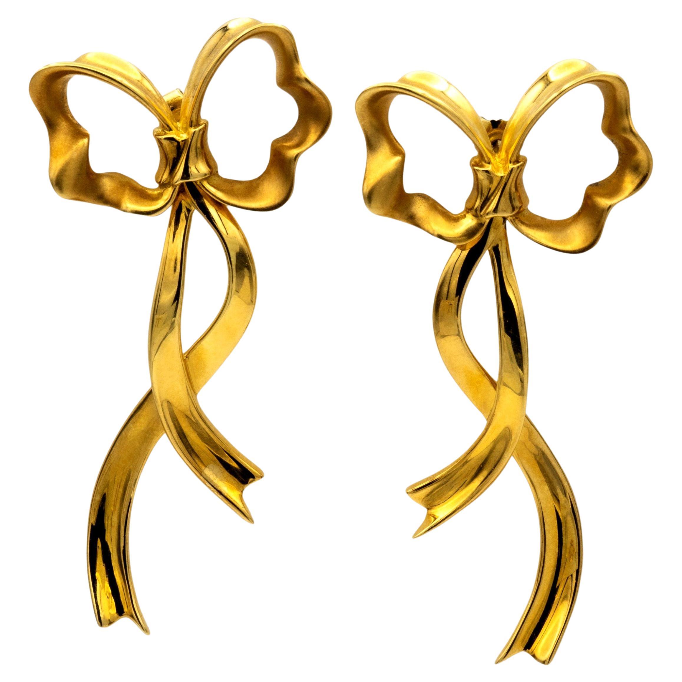 Buy GOLD BOW EARRINGS Online In India - Etsy India