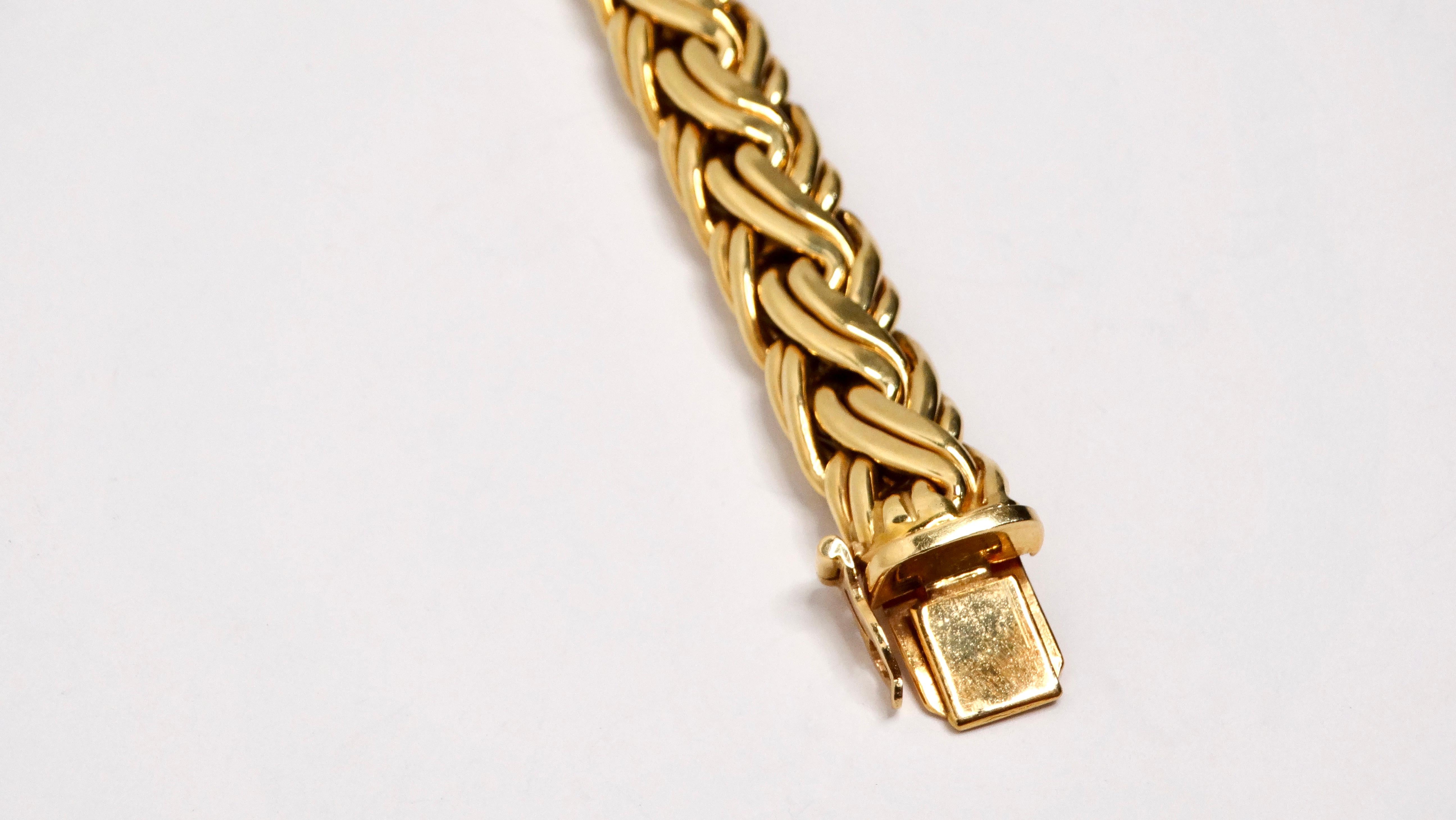 Byzantinisches Vintage-Armband von Tiffany & Co. aus 18 Karat Gelbgold 1