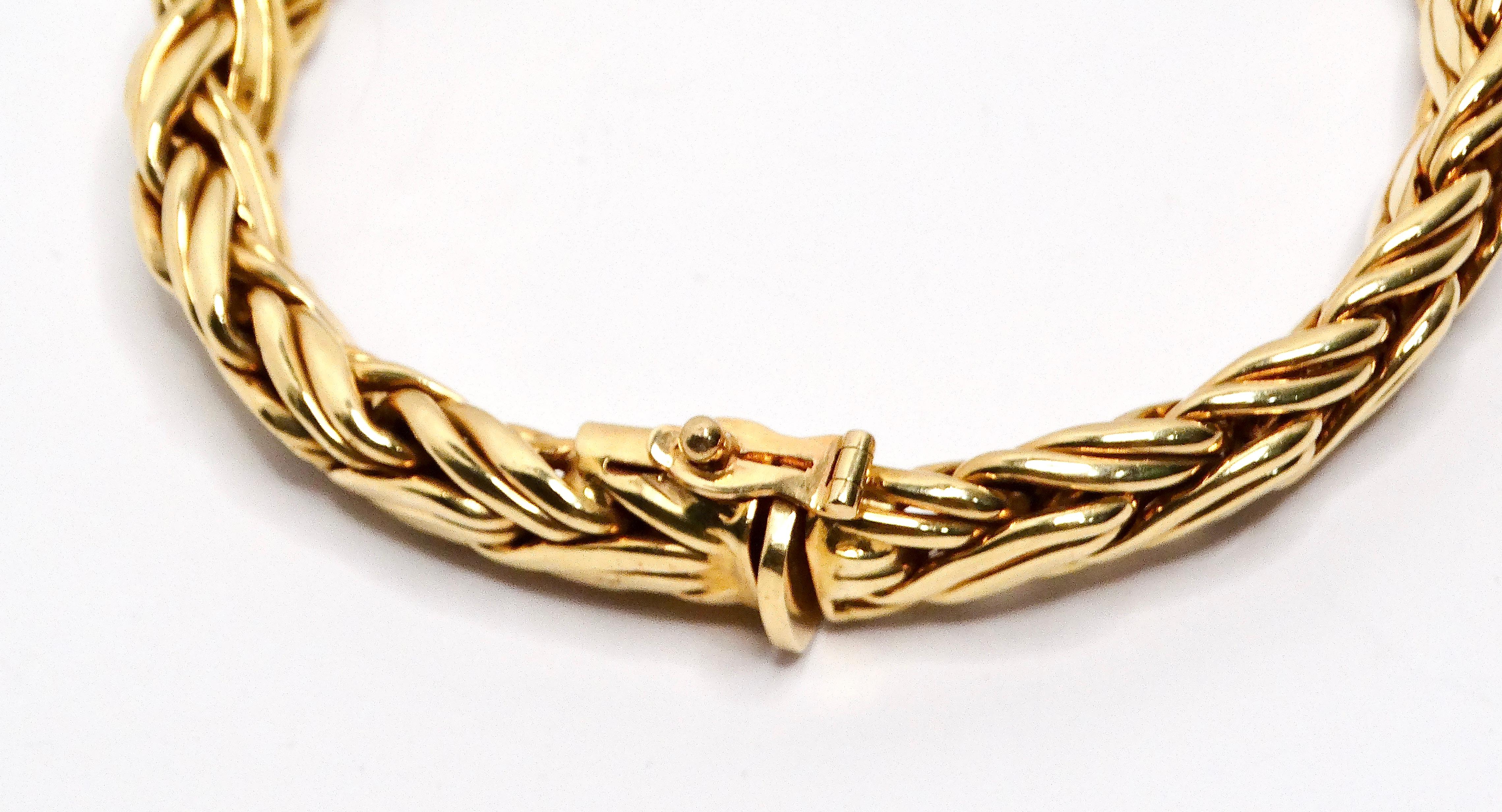 Byzantinisches Vintage-Armband von Tiffany & Co. aus 18 Karat Gelbgold 4