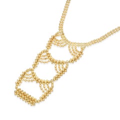 Vintage Tiffany & Co. 18k Yellow Gold Cascading Bead Necklace